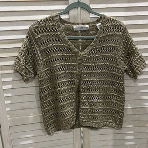 Marisa Christina Tan Knit Cardigan